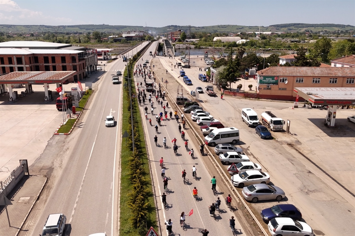 Bafra’da 19 Mayıs Coşkusu Pedallara Yansıdı