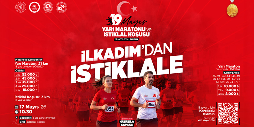 19 Mayıs Yarı Maratonu Ve İstiklal Koşusu Düzenleniyor