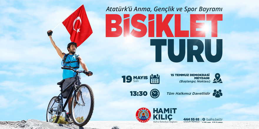 Bafra’da 19 Mayıs Coşkusu Pedallarla Yaşanacak