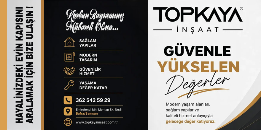 İş İnsanı Özgür Topkaya’dan Kurban Bayramı Mesajı