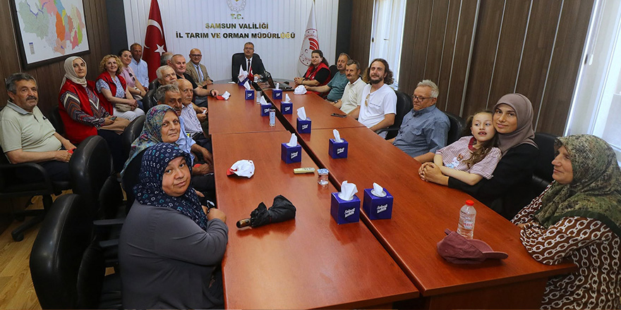 19 Mayıslı Üreticilerden İl Müdürü Kemal Yılmaz’a Ziyaret