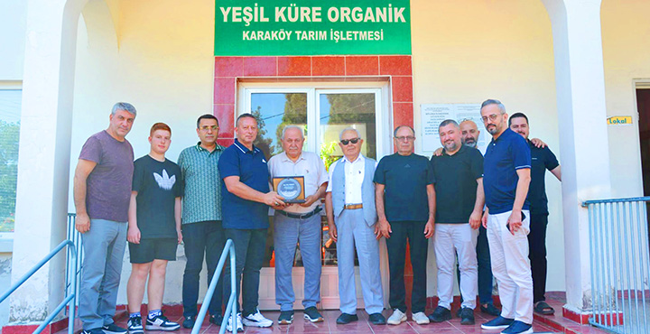 Bafra TSO’dan Yeşil Küre Organik’e Plaket ve Ziyaret