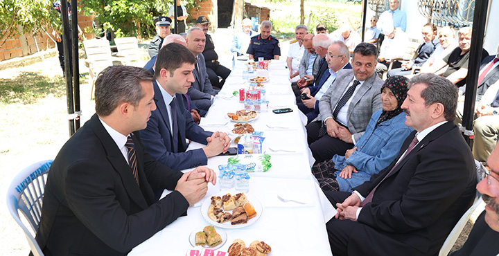 15 Temmuz Şehidi Sevgi Yeşilyurt’un Ailesi Alaçam’da Ziyaret Edildi