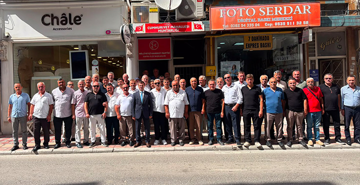 Mahalle Muhtarlarından MHP Bafra İlçe Başkanlığına Ziyaret
