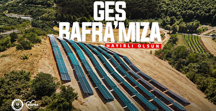 Bafra Belediyesi Güneş Enerjisi Santrali Bafra’mıza Hayırlı Olsun