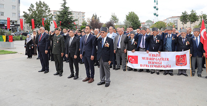 Bafra’da 19 Eylül Gaziler Günü’nde Anlamlı Tören