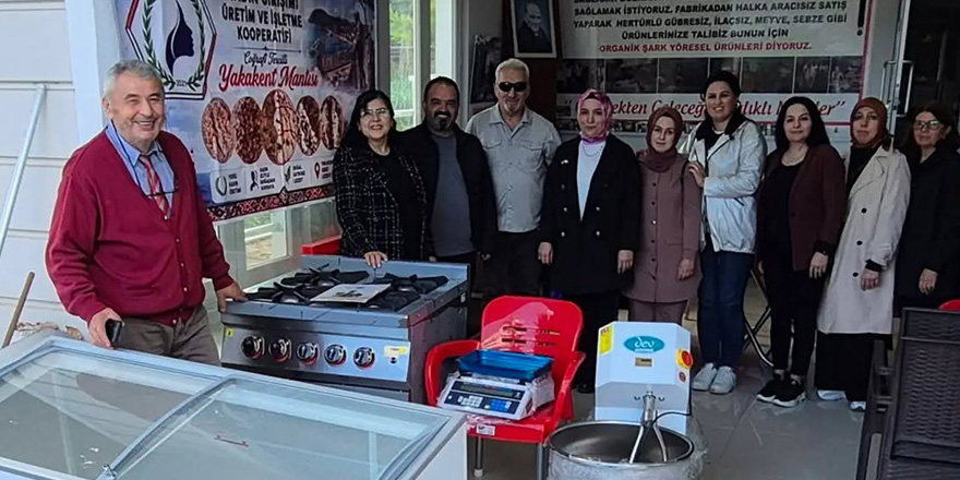 Yakakent Kadın Kooperatifine Proje Kapsamında Yeni Ekipman Desteği