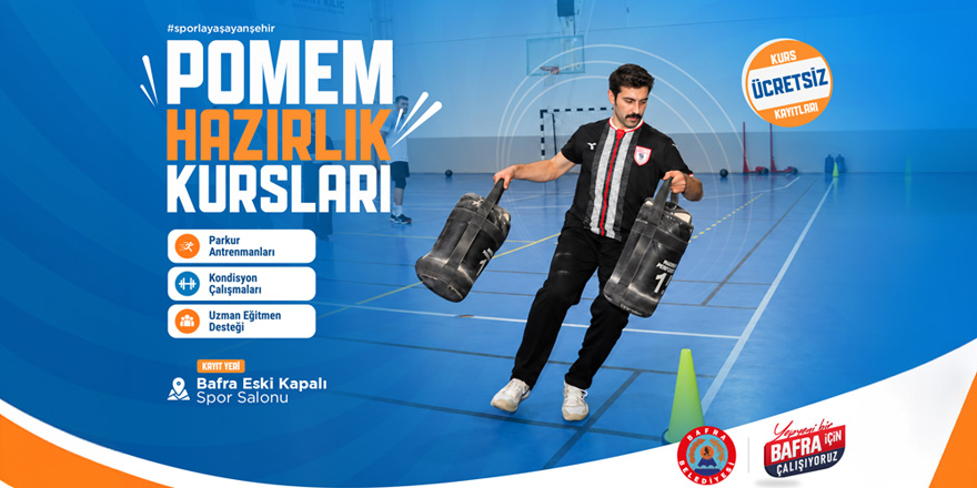 Bafra Belediyesi POMEM Hazırlık Kurslarında Kayıtlar Başladı
