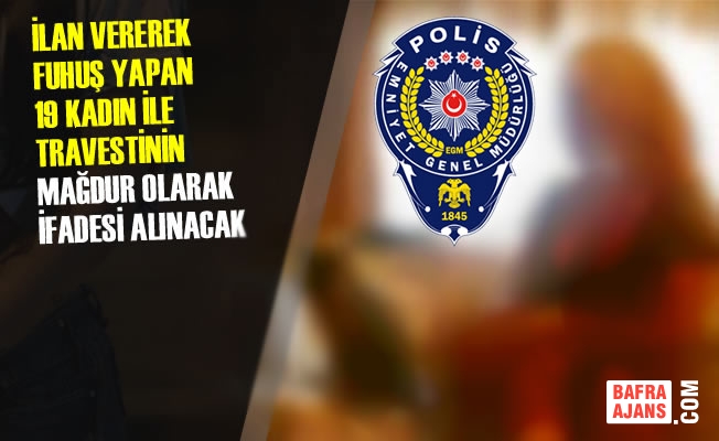 Samsun Merkezli Fuhuş Operasyonu; 3 Gözaltı