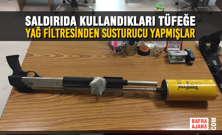 Saldırıda Kullandıkları Tüfeğe Yağ Filtresinden Susturucu Yapmışlar