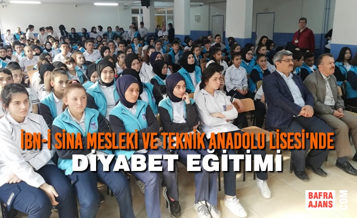 İbn-i Sina Mesleki ve Teknik Anadolu Lisesi'nde Diyabet Eğitimi