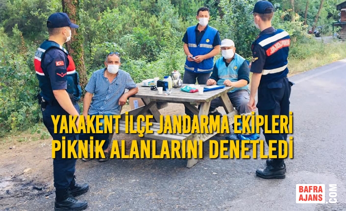 Yakakent İlçe Jandarma Ekipleri, Piknik Alanlarını Denetledi