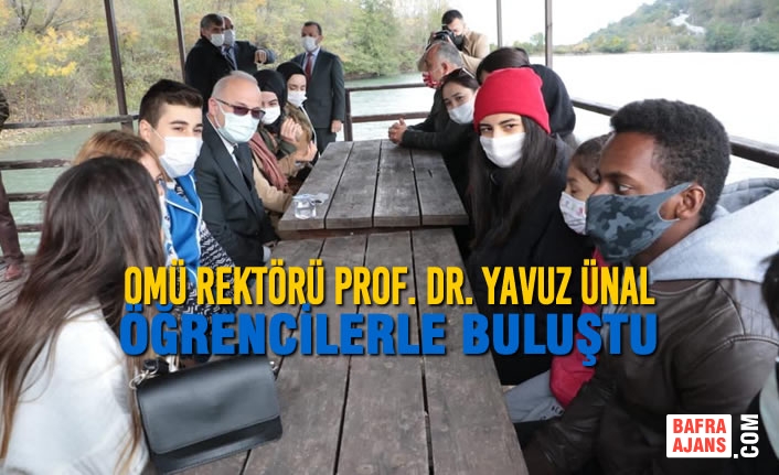 OMÜ Rektörü Prof. Dr. Yavuz Ünal Öğrencilerle Buluştu