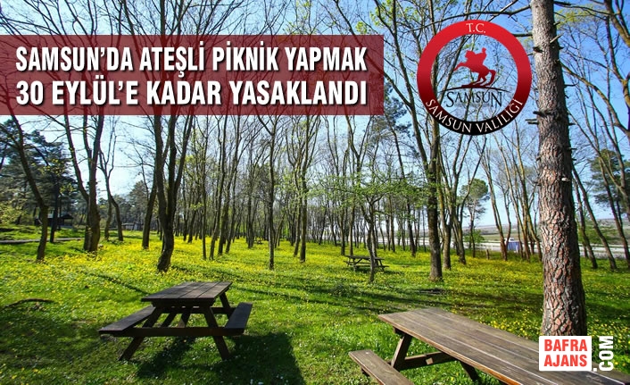 Samsun’da Ateşli Piknik Yapmak 30 Eylül’e Kadar Yasaklandı