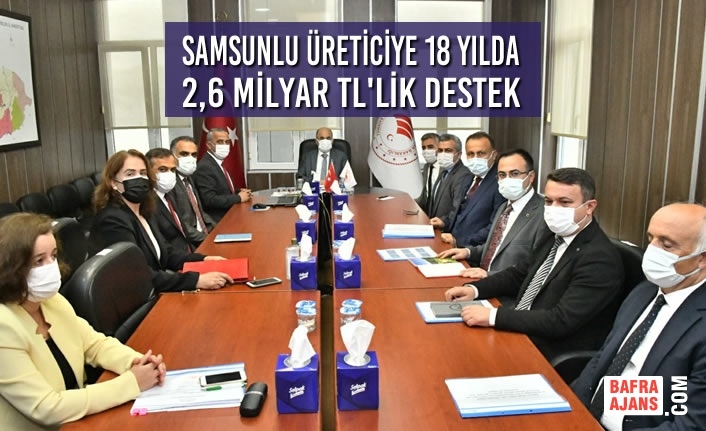 Samsunlu Üreticiye 18 Yılda 2,6 Milyar TL'lik Destek