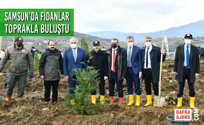 Samsun’da Fidanlar Toprakla Buluştu