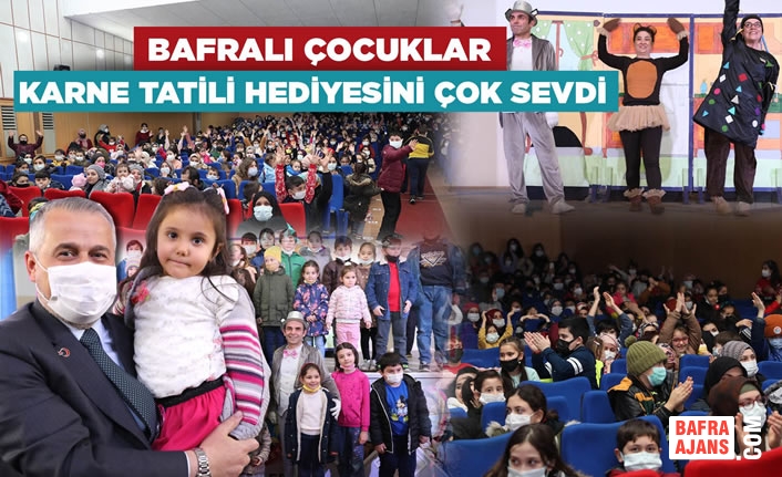 Bafralı Çocuklar Karne Tatili Hediyesini Çok Sevdi