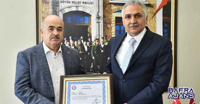 Ömer Urhal'dan Samsun Valisi Dağlı’ya Veda Ziyareti