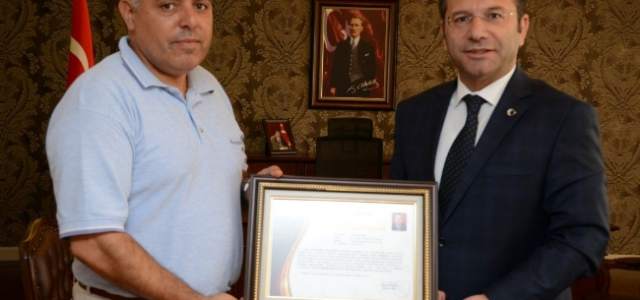 Validen Komutana Başarı Belgesi 