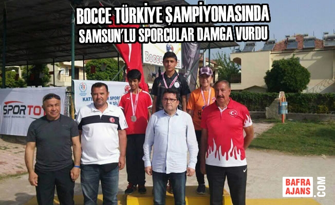 Bocce Türkiye Şampiyonasında Samsun'lu Sporcular Damga Vurdu