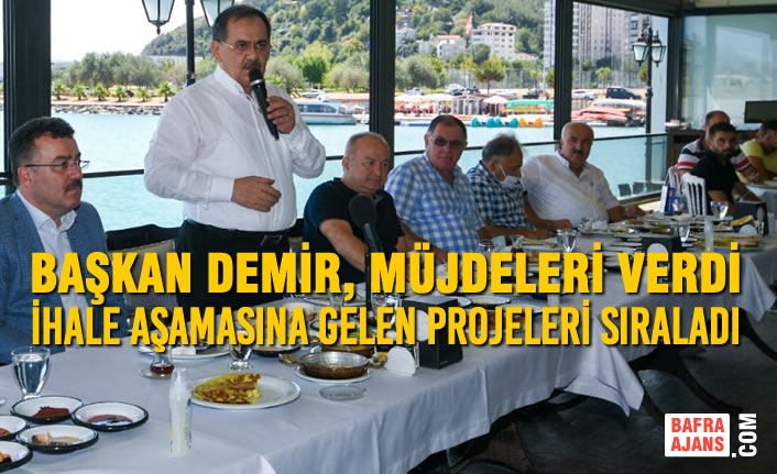 Başkan Demir, Müjdeleri Verdi, Bu Yıl İhale Aşamasına Gelen Projeleri Sıraladı
