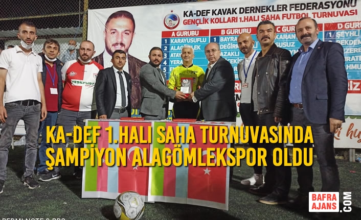 KA-DEF Gençlik Kolları 1.Halı Saha Turnuvasında Şampiyon Alagömlekspor Oldu