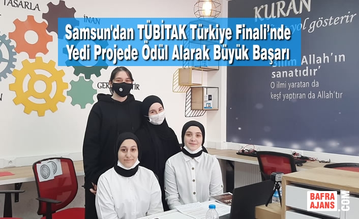 Samsun TÜBİTAK Türkiye Finali’nde Yedi Projede Ödül Alarak Büyük Başarı Elde Etti