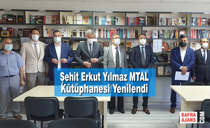 Şehit Erkut Yılmaz MTAL Kütüphanesi Yenilendi