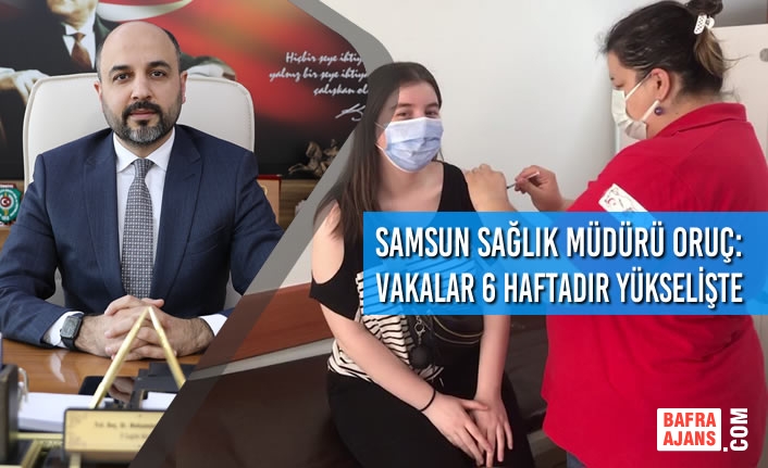 Samsun Sağlık Müdürü Oruç: Vakalar 6 Haftadır Yükselişte