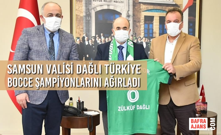 Samsun Valisi Dağlı Türkiye Bocce Şampiyonlarını Ağırladı