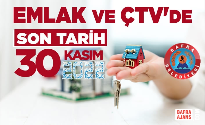 Emlak ve ÇTV'de Son Tarih 30 Kasım