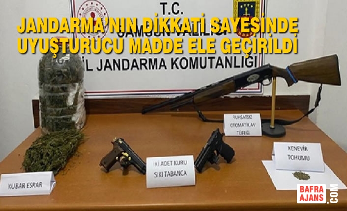 Jandarma’nın Dikkati Sayesinde Uyuşturucu Madde Ele Geçirildi