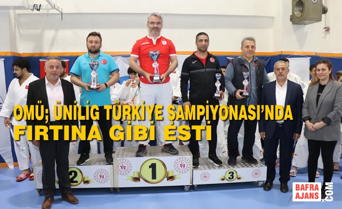 OMÜ; Ünilig Judo Türkiye Şampiyonası’nda Fırtına Gibi Esti