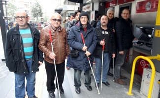 Görme engellilerden Samsunspor'a destek