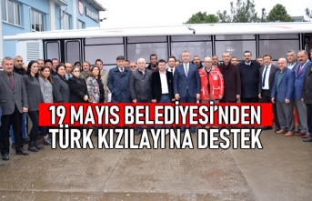 19 Mayıs Belediyesinden Türk Kızılayı’na Destek
