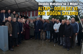 Başkan Topaloğlu'ndan Dereköy Mahallesi’ne 3 Müjde
