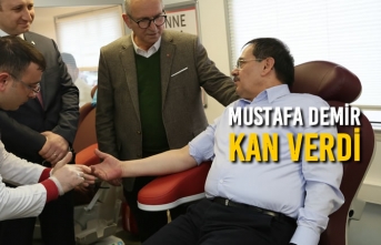 Mustafa Demir, Kan Bağışında Bulundu