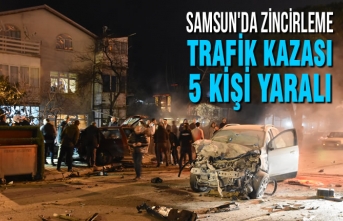 Samsun'da Zincirleme Trafik Kazası: 5 Yaralı