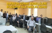 Bafra’da Görme Engellilere Bilgisayar İşletmenliği Kursu