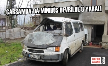 Çarşamba'da Minibüs Devrildi: 8 Yaralı