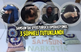 Samsun'da Uyuşturucu Operasyonu; 3 Tutuklama