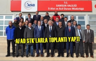 Samsun AFAD STK'larla Toplantı Yaptı