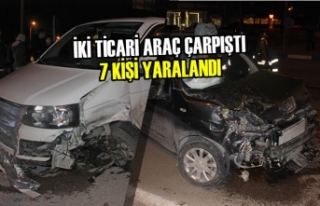 Tokat'ta İki Ticari Araç Çarpıştı: 7 Yaralı