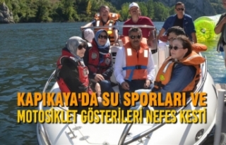 Kapıkaya'da Su Sporları ve Motosiklet Gösterileri...