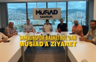 Samsunspor Basketbol'dan MÜSİAD'a Ziyaret