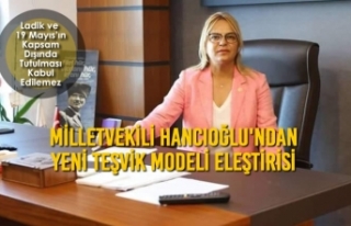 Milletvekili Hancıoğlu'ndan Yeni Teşvik Modeli...
