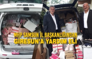 MHP Samsun İl Başkanlığından Giresun’a Yardım...