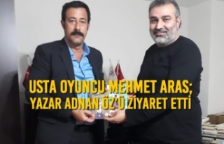 Mehmet Aras; Yazar Adnan Öz’ü Ziyaret Etti