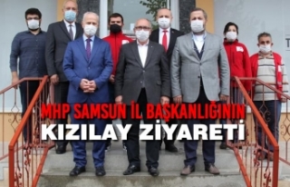 MHP Samsun İl Başkanlığının Kızılay Ziyareti