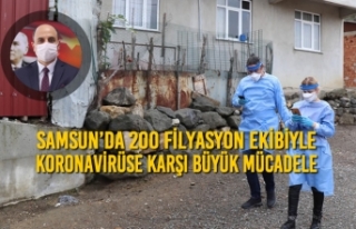 Samsun’da 200 Filyasyon Ekibiyle Koronavirüse Karşı...